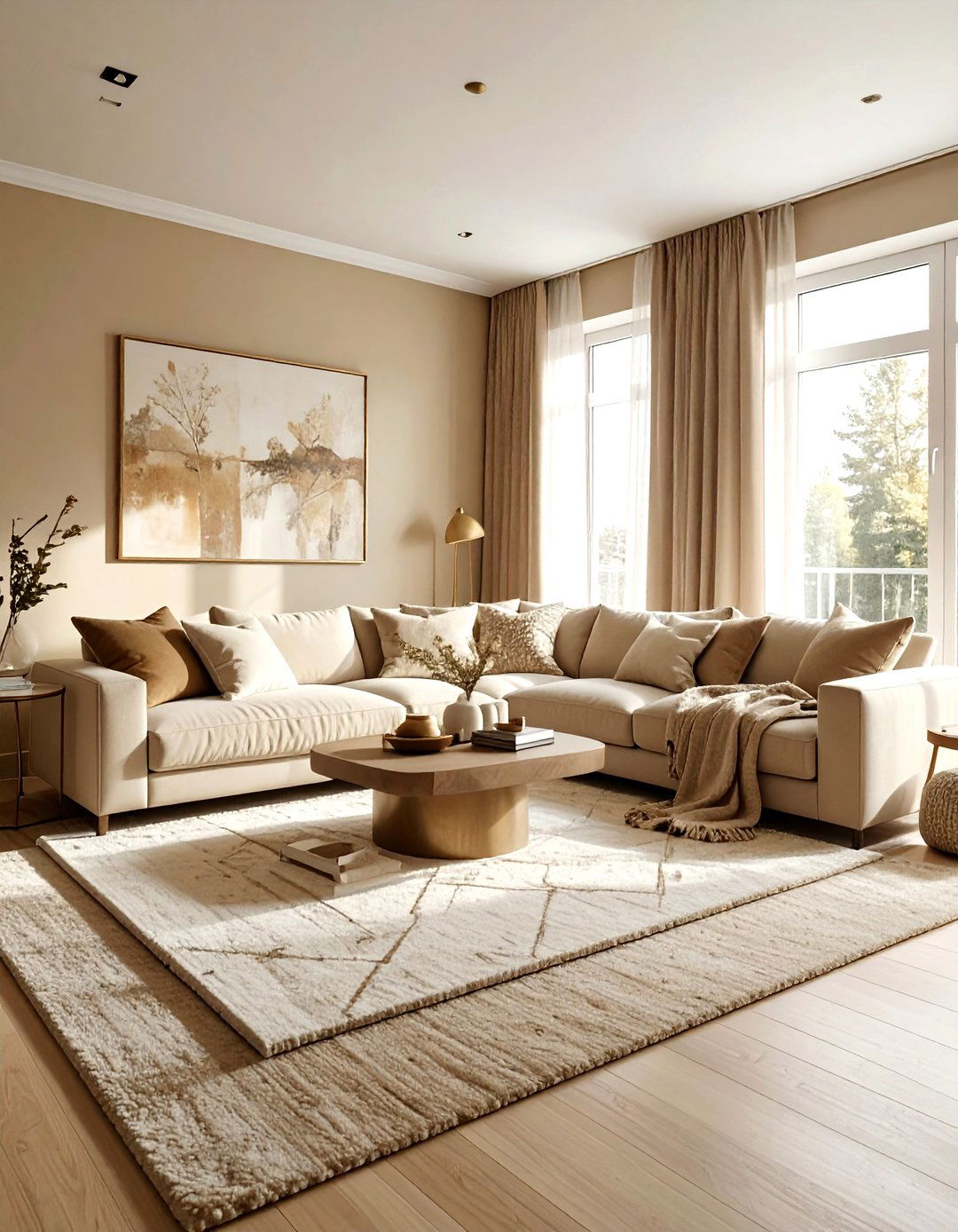 Cozy Beige Living Room - 30 minimalist beige living room ideas