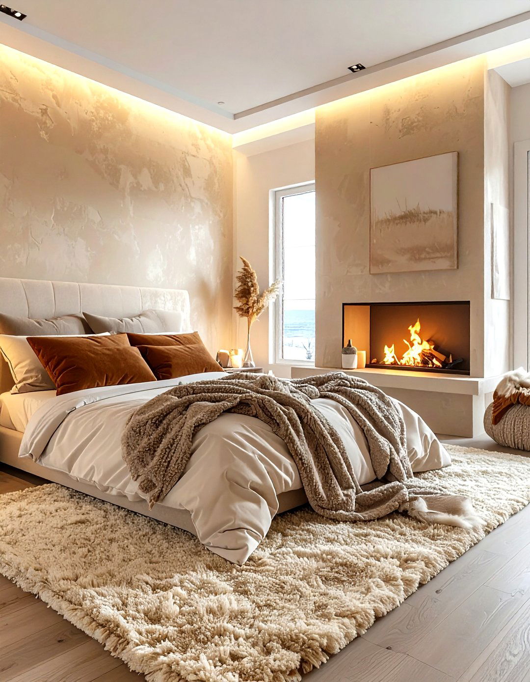 Cozy Coastal Bedroom - 30 coastal beige bedroom ideas