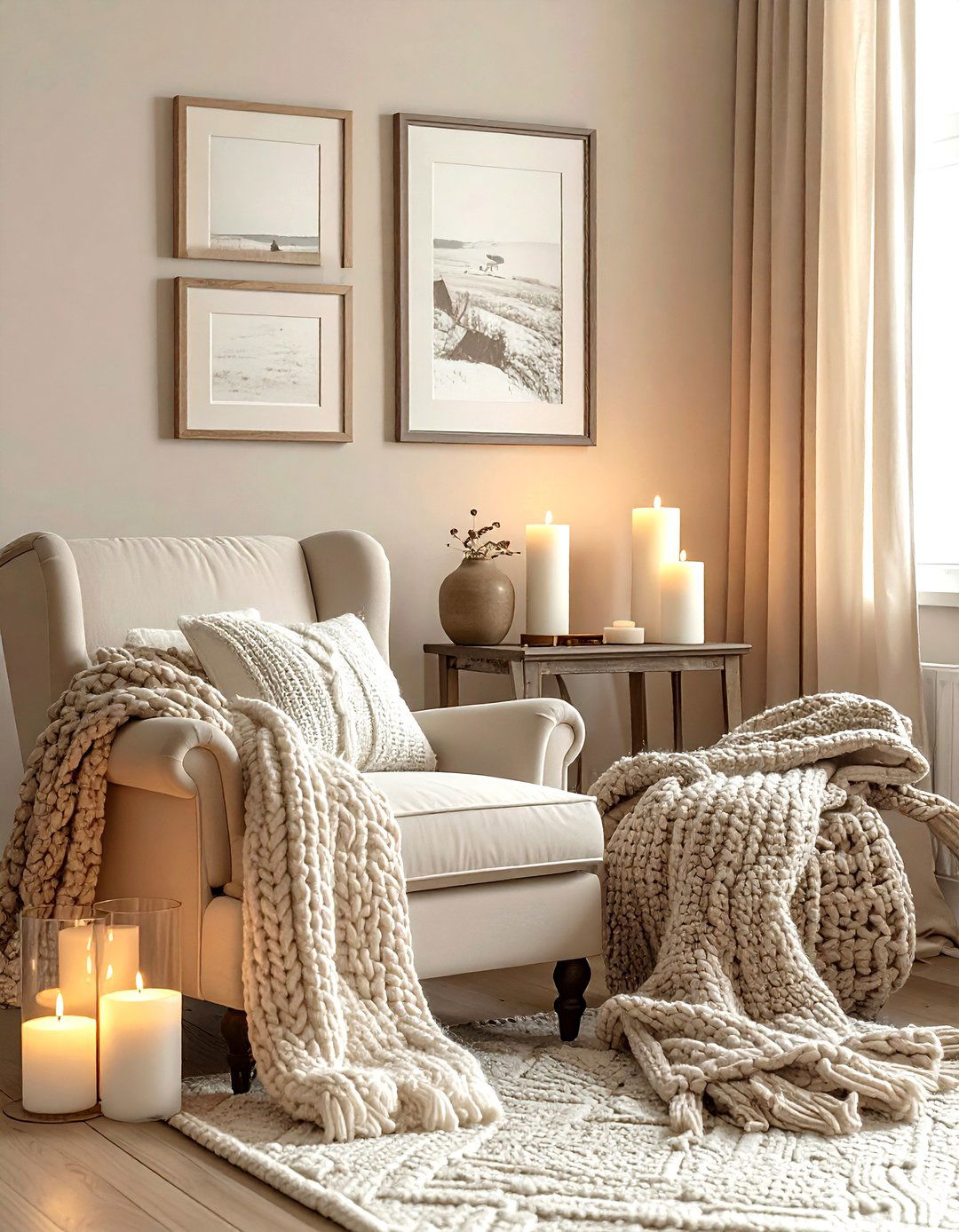 Cozy Farmhouse Living Room - 30 farmhouse beige living room ideas