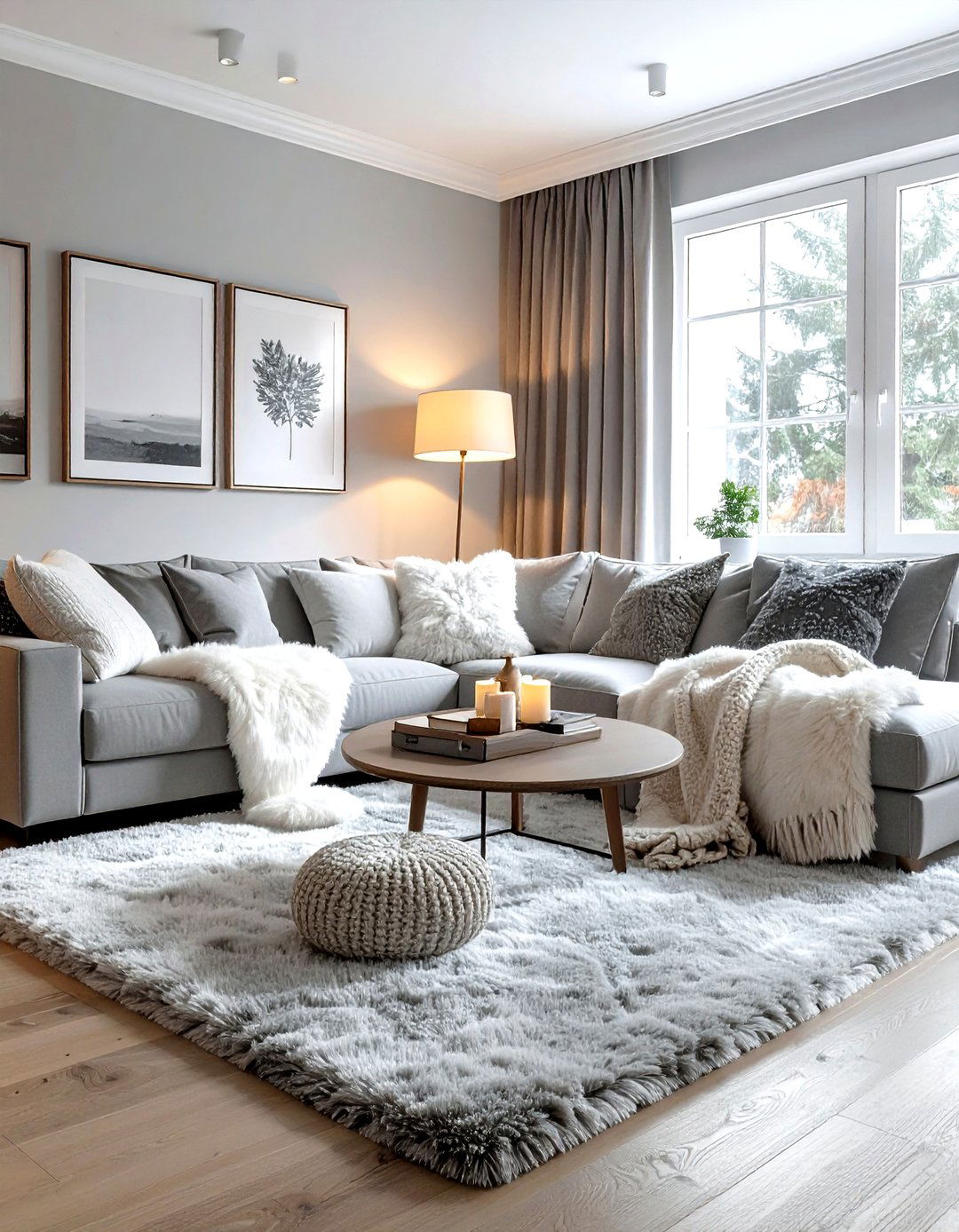 Cozy Grey And White Living Room - 30 grey and white living room ideas