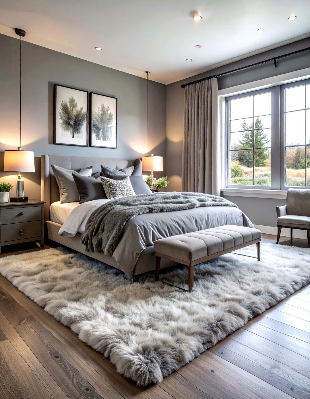 Cozy Grey Farmhouse Bedroom - 30 farmhouse grey bedroom ideas