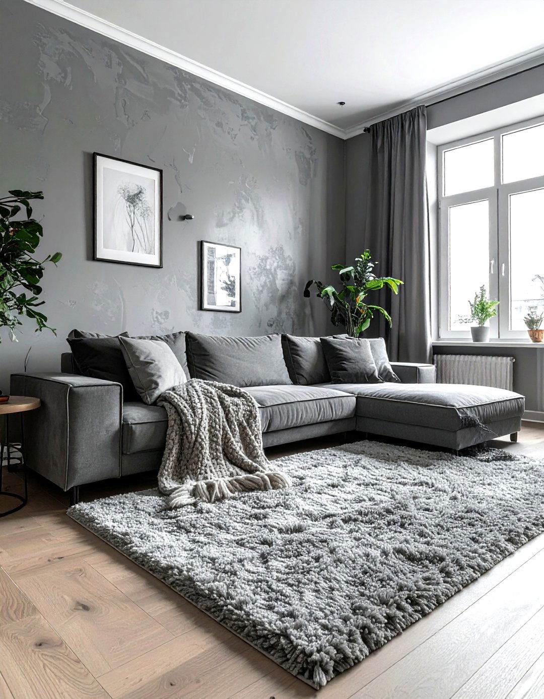 Cozy Industrial Gray Living Room - 30 industrial gray living room ideas