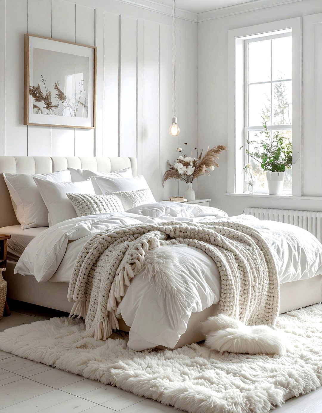 Cozy White Farmhouse Bedroom - 30 farmhouse white bedroom ideas