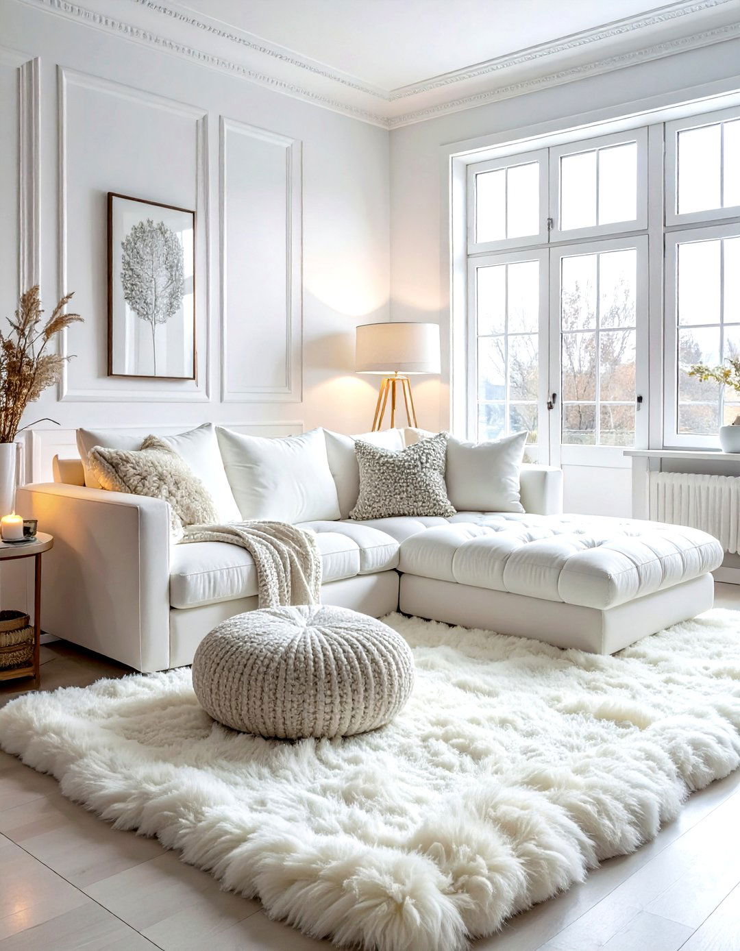 Cozy White Living Room - 30 white living room decor ideas