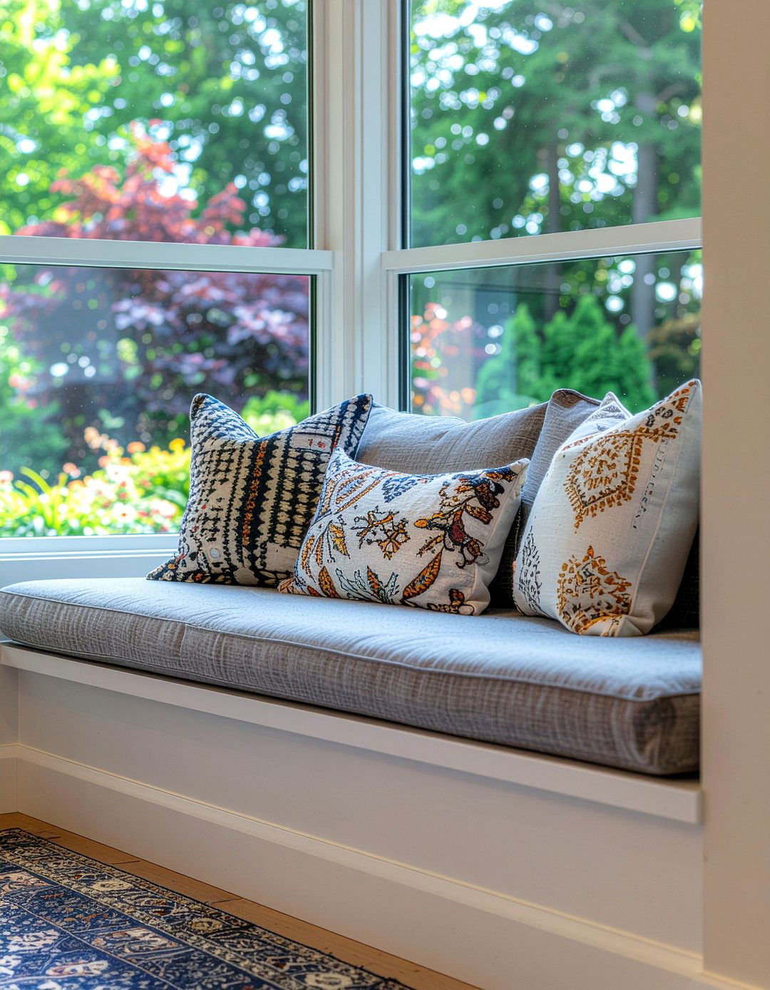 Cozy Window Nook - 30 toddler friendly living room ideas