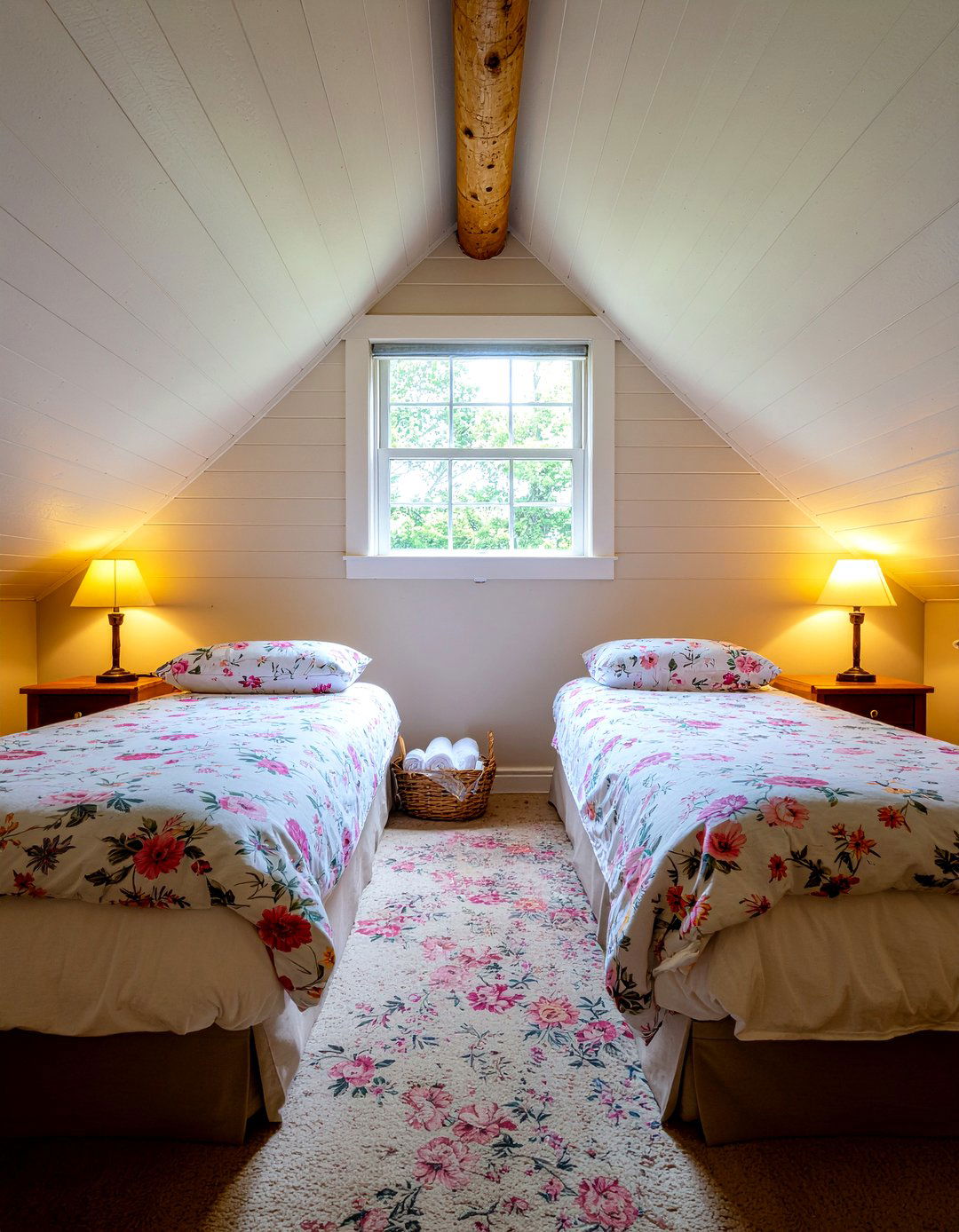Cozy attic guest room - 30 sloped ceiling bedroom ideas