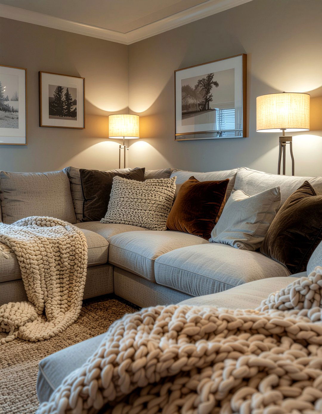 Cozy basement - 30 basement living room ideas