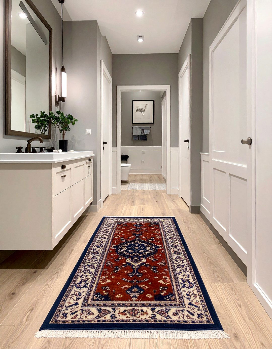 Cozy bathroom rugs - 30 warm bathroom ideas