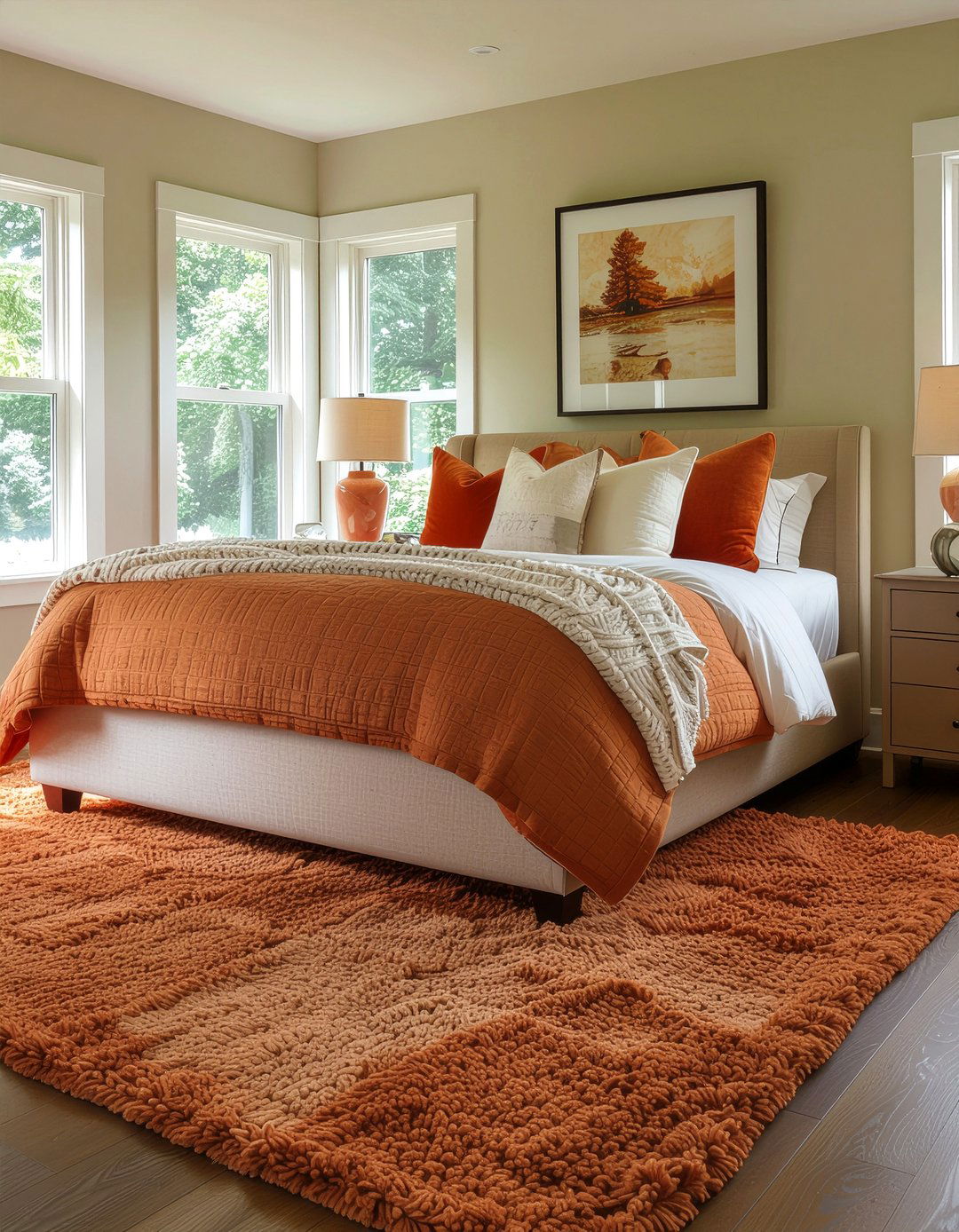 Cozy burnt orange bedroom - 30 burnt orange bedroom ideas