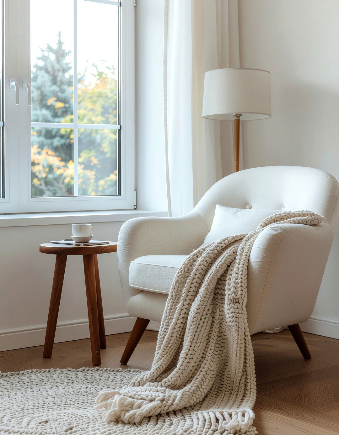 Cozy reading nook - 30 first apartment decor ideas