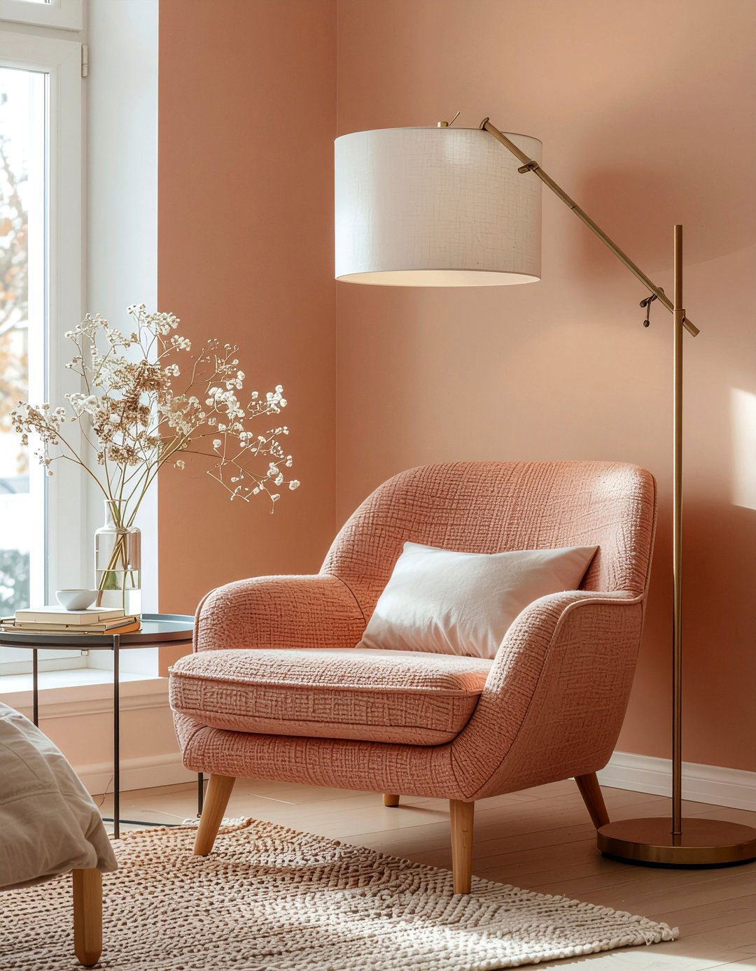 Cozy rust reading nook - 30 rust bedroom ideas