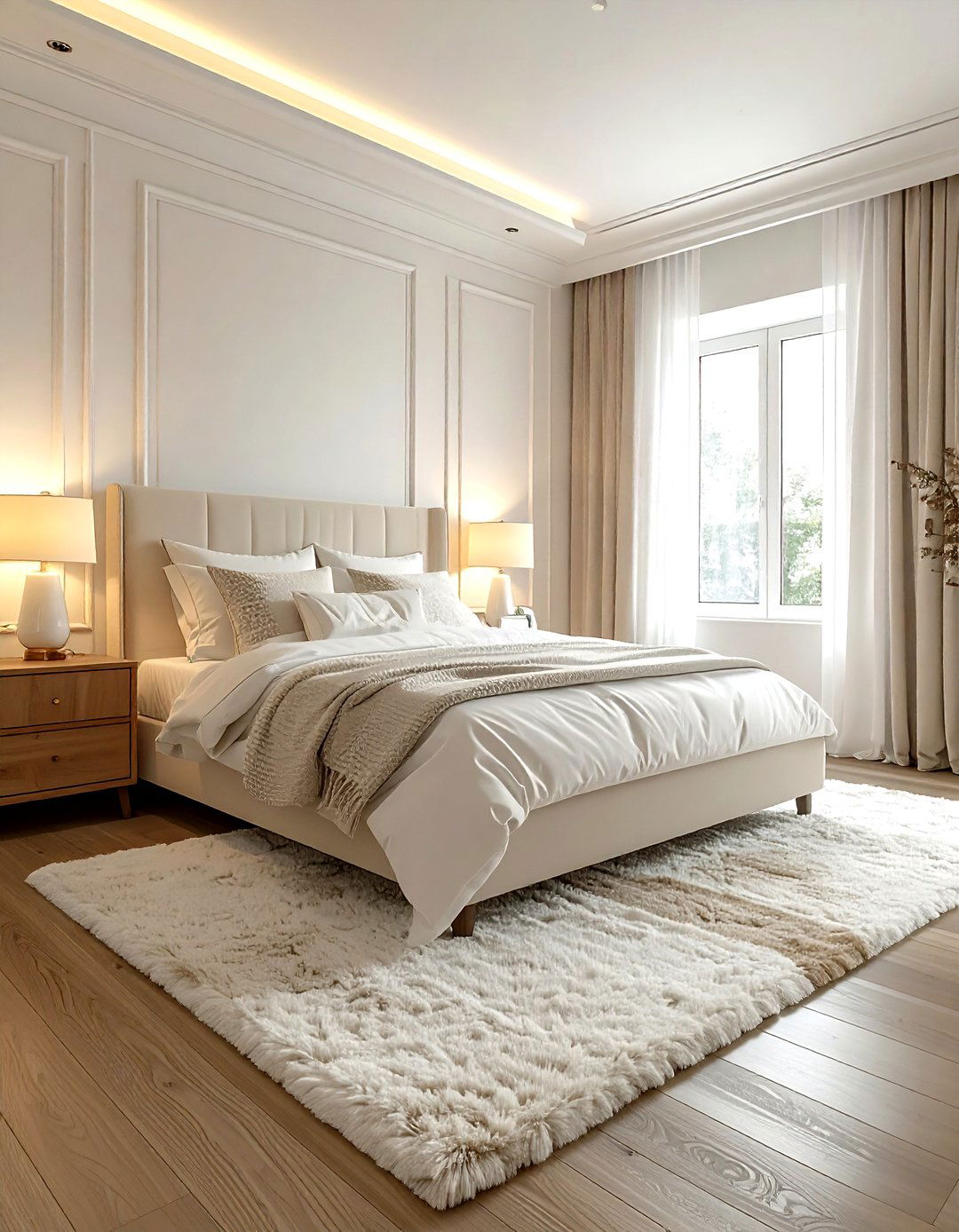 Cozy white bedroom - 30 white bedroom design ideas
