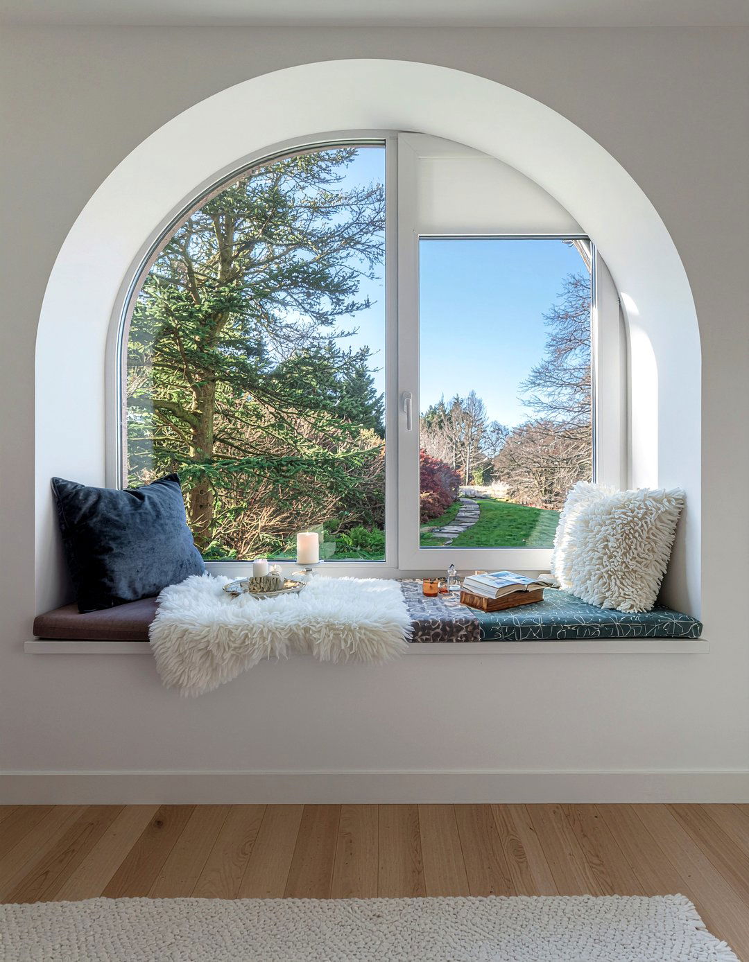 Cozy window seat - 30 wellness bedroom ideas