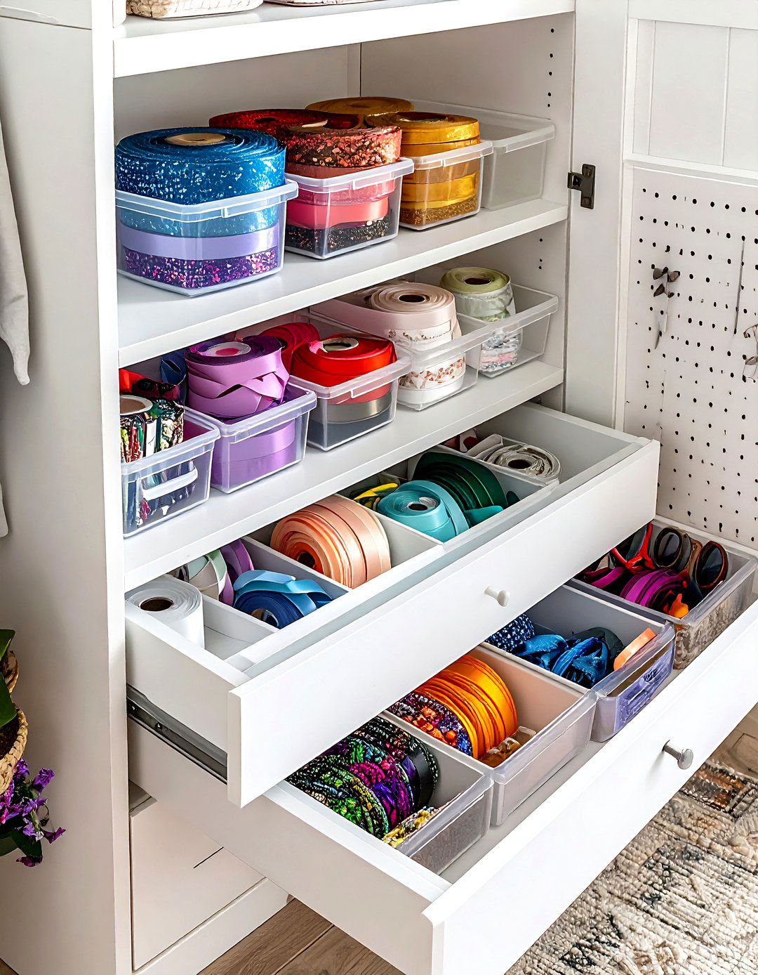 Craft Supply Storage Cabinet - 30 living room closet organization