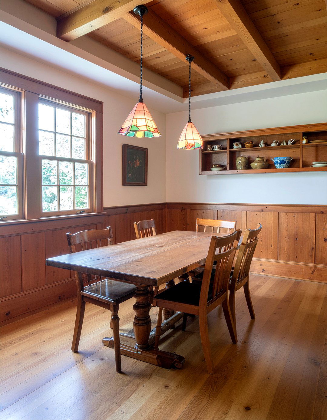 Craftsman Dining Room Woodwork - 30 historic home dining room ideas