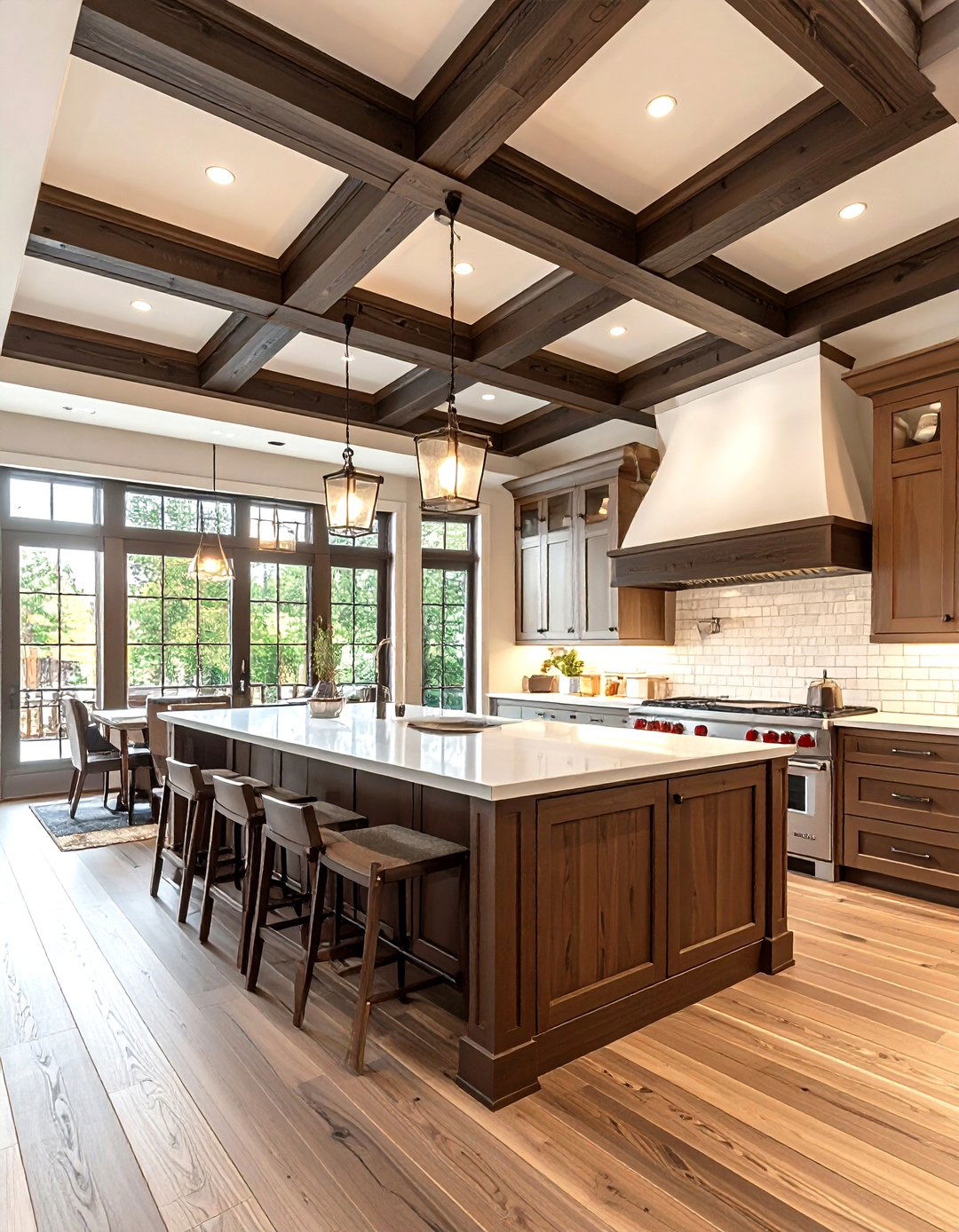 Craftsman Kitchen Coffered Ceiling - 30 kitchen coffered ceiling ideas