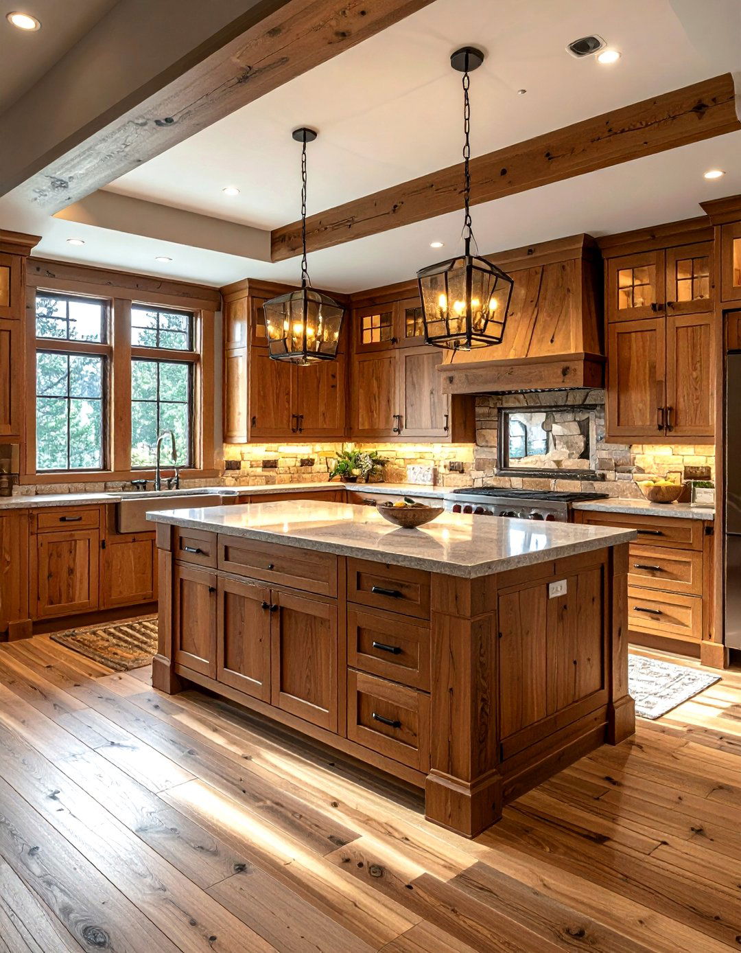 Craftsman lodge style - 30 lodge kitchen ideas