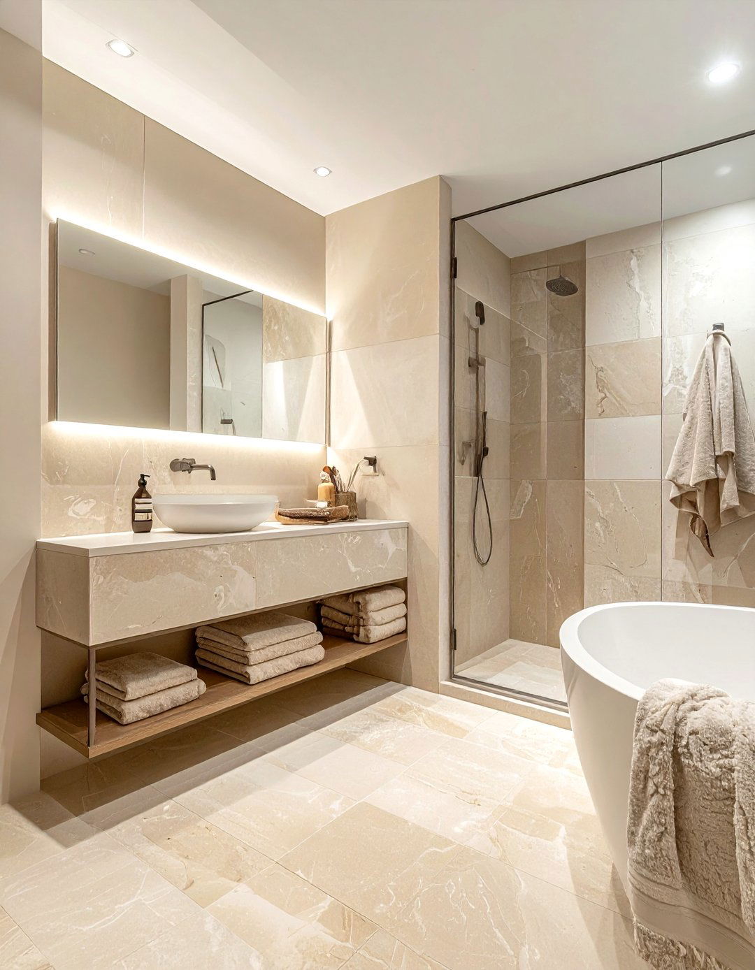 Cream And Beige Bathroom - 30 cream bathroom design ideas