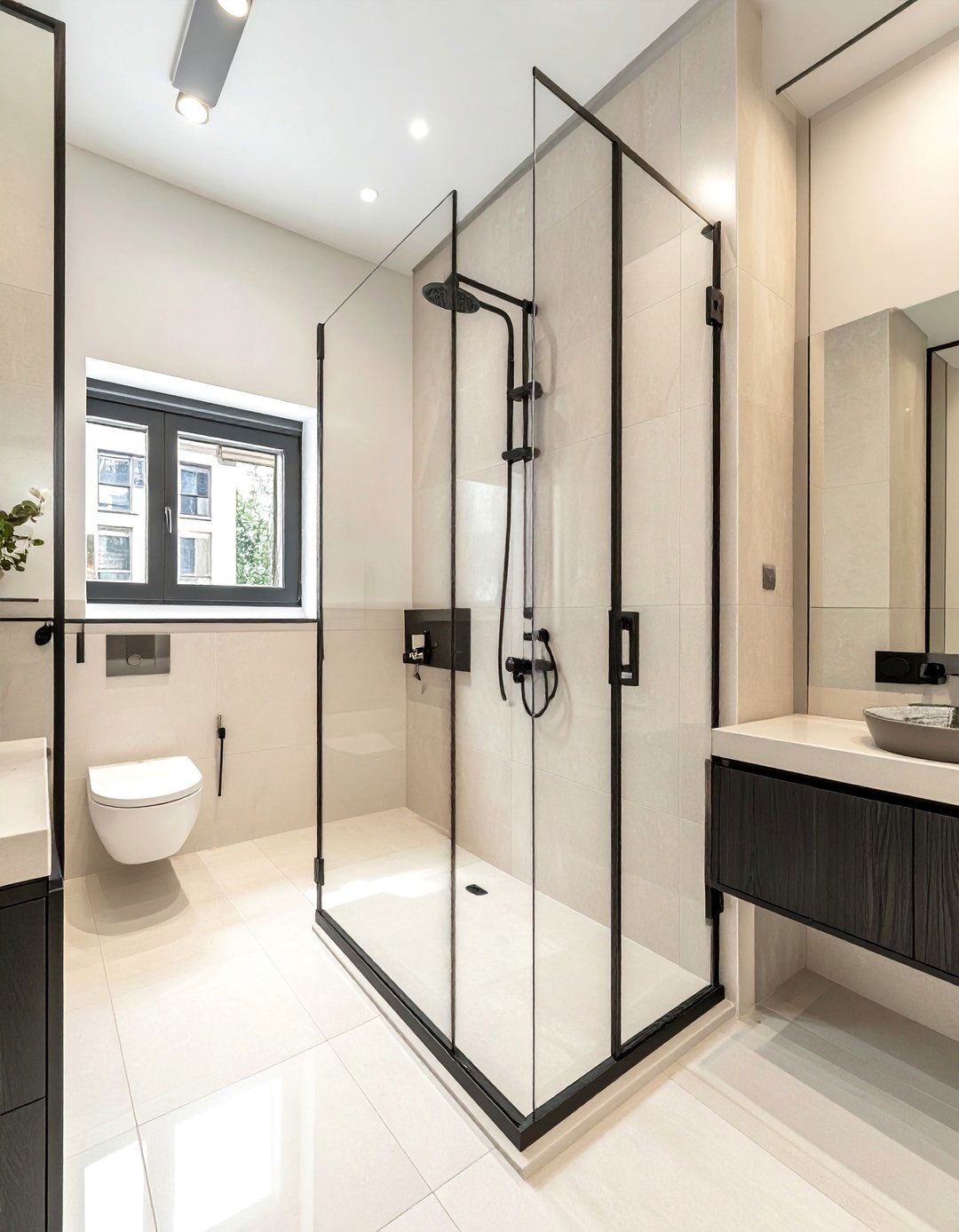 Cream And Black Bathroom - 30 cream bathroom design ideas