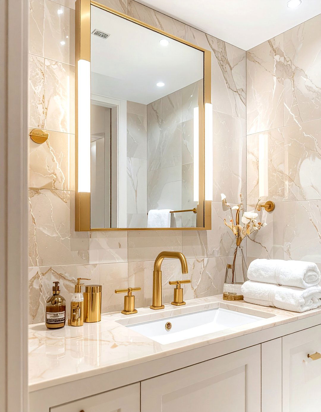 Cream And Gold Bathroom - 30 cream bathroom design ideas