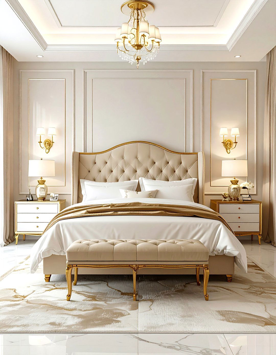 Cream And Gold Bedroom - 30 modern cream bedroom ideas