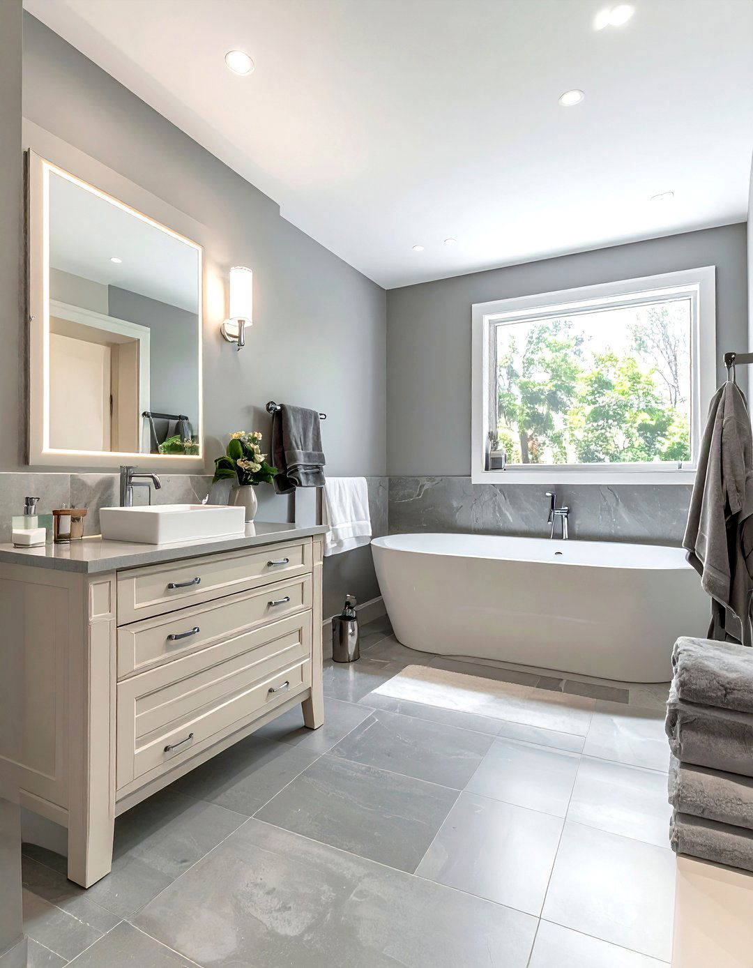 Cream And Grey Bathroom - 30 cream bathroom design ideas