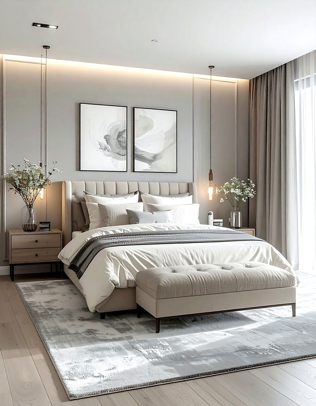 Cream And Grey Bedroom - 30 modern cream bedroom ideas