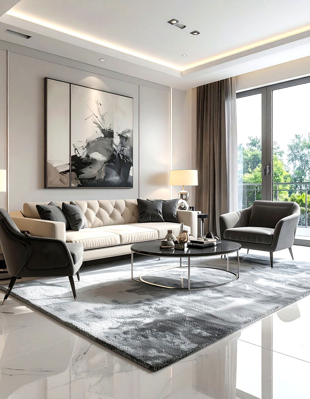 Cream And Grey Living Room - 30 cream living room furniture ideas