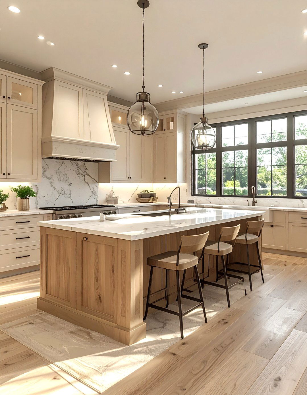 Cream And Oak Kitchen - 30 neutral color scheme ideas