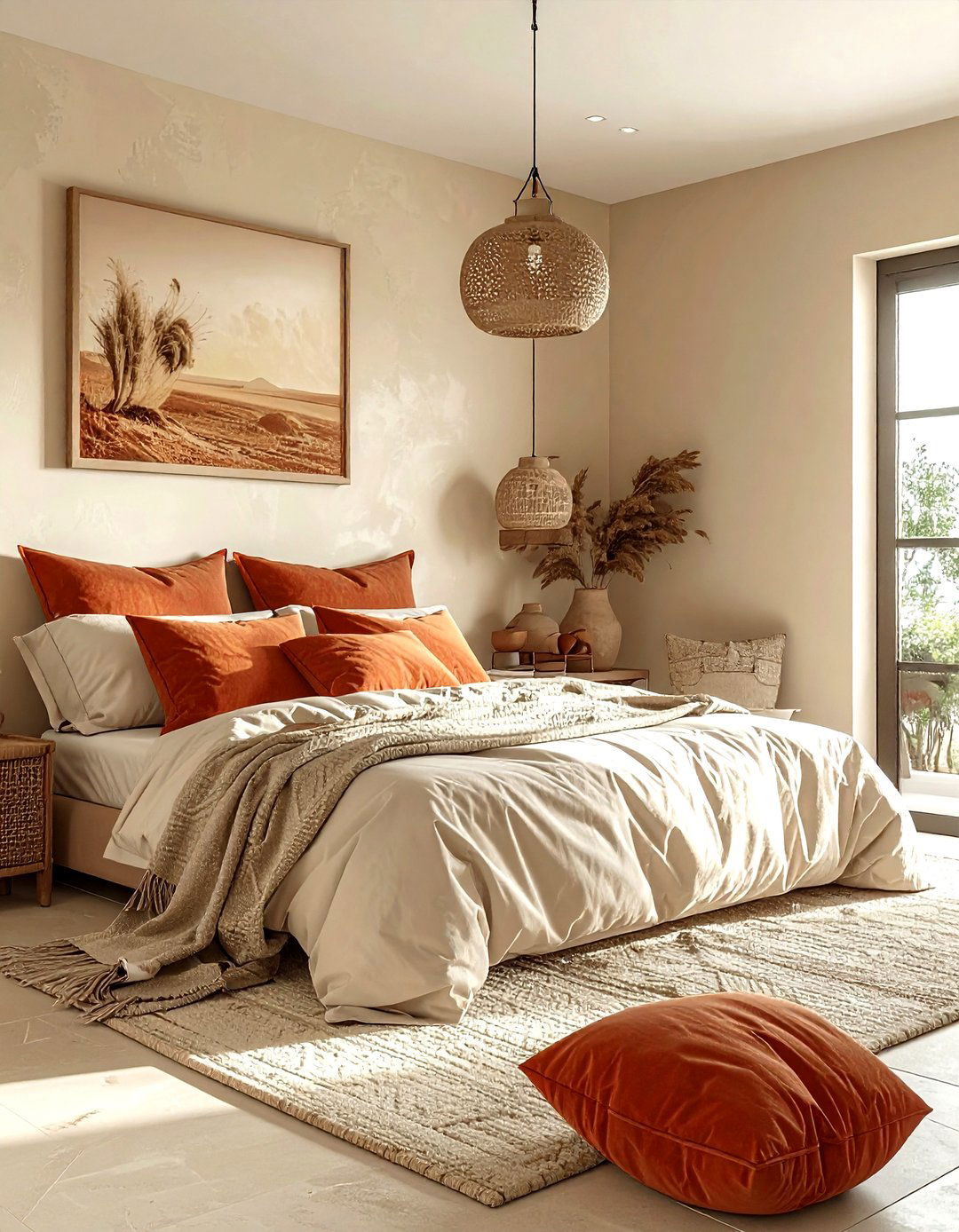 Cream And Terracotta Bedroom - 30 modern cream bedroom ideas
