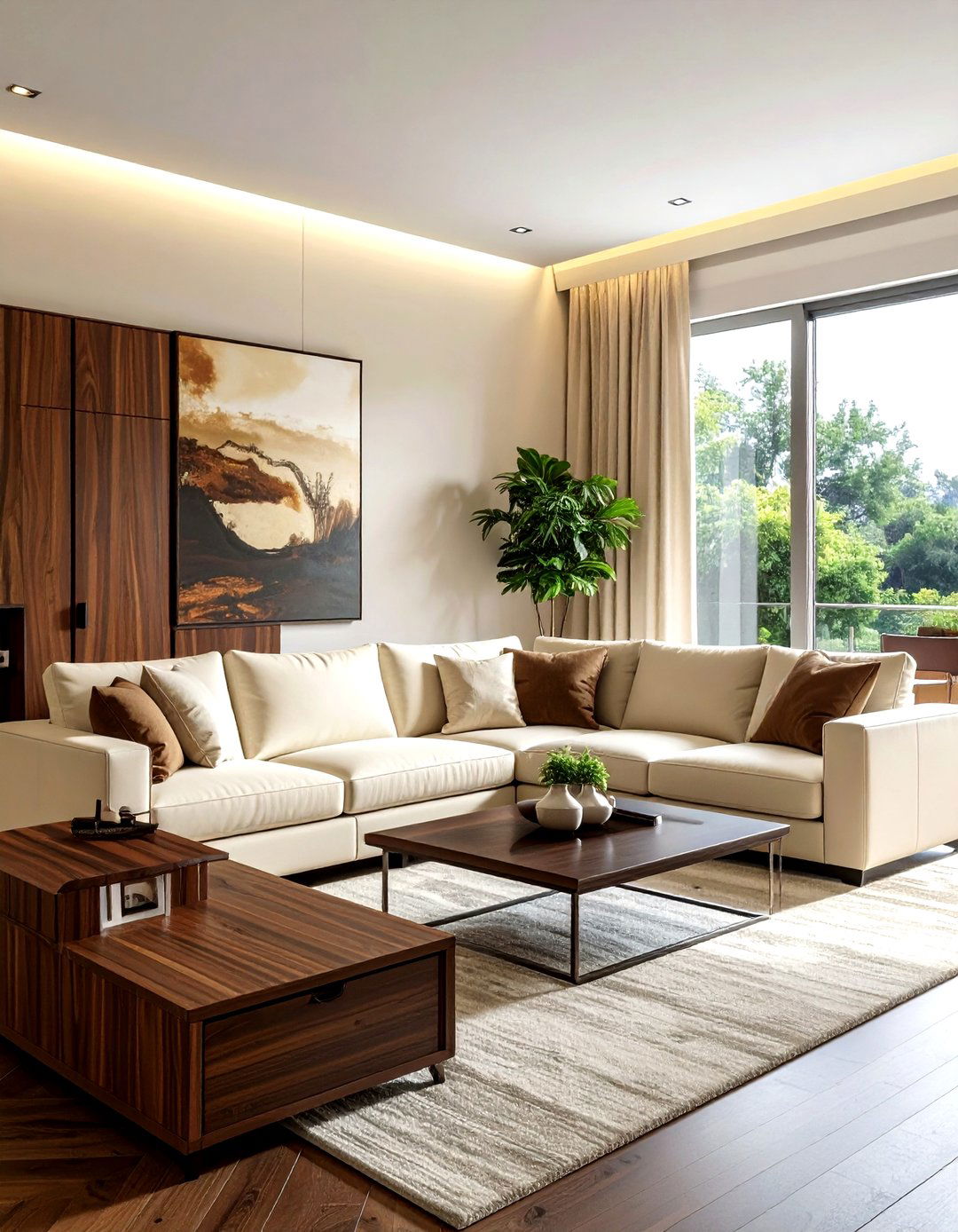 Cream And Walnut Furniture - 30 cream living room furniture ideas