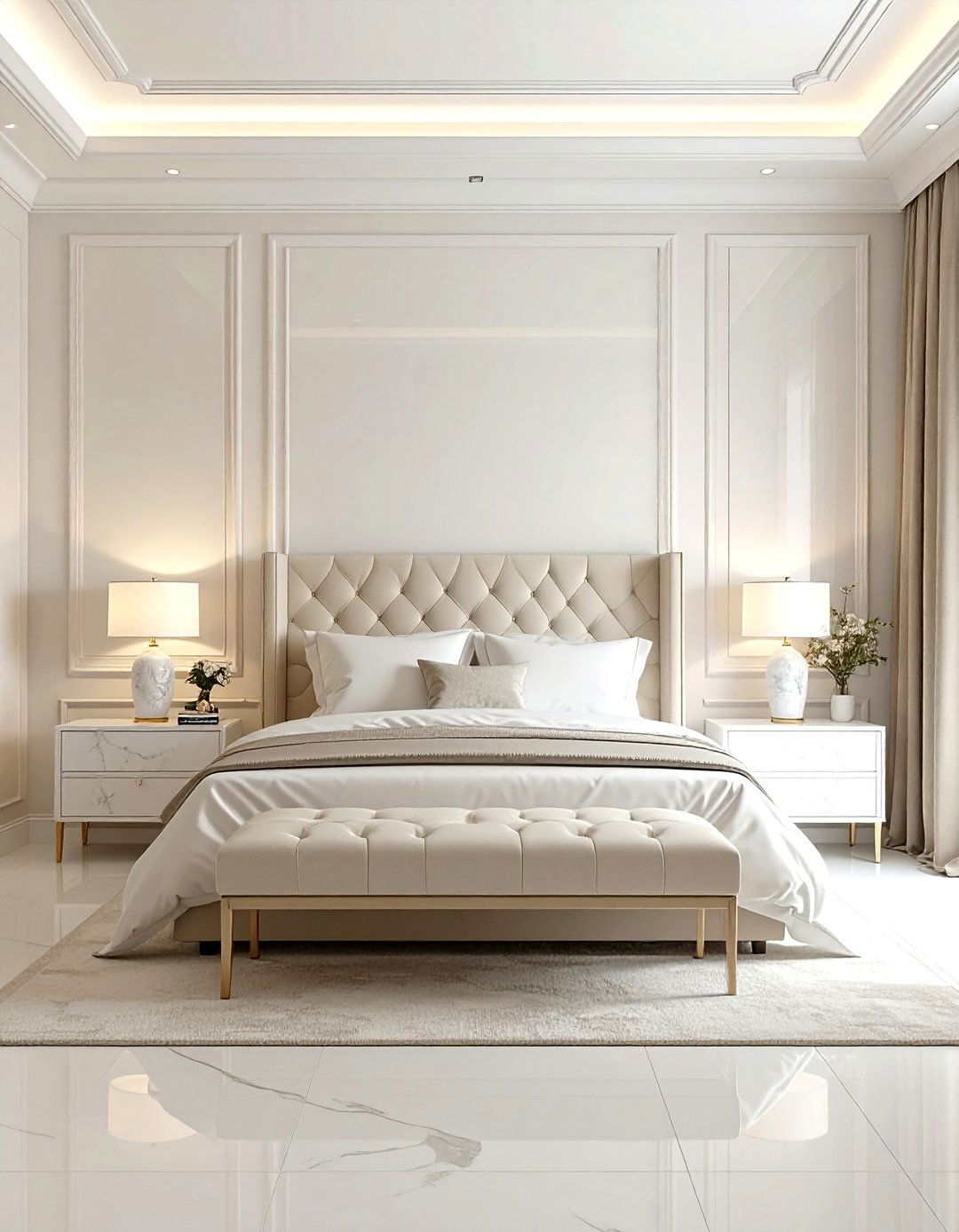 Cream And White Bedroom - 30 modern cream bedroom ideas