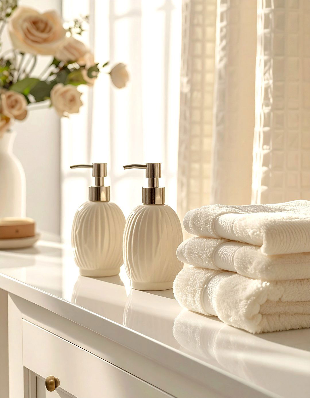 Cream Bathroom Accessories - 30 cream bathroom decor ideas