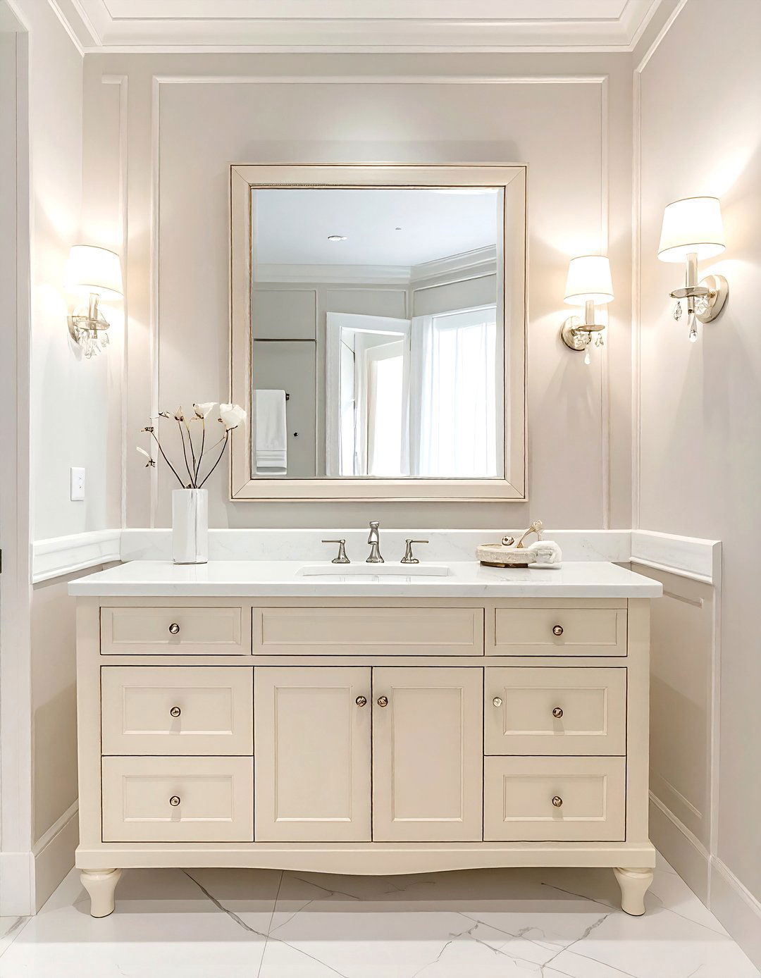 30 Stylish Cream Bathroom Decor Ideas to Brighten Your Room