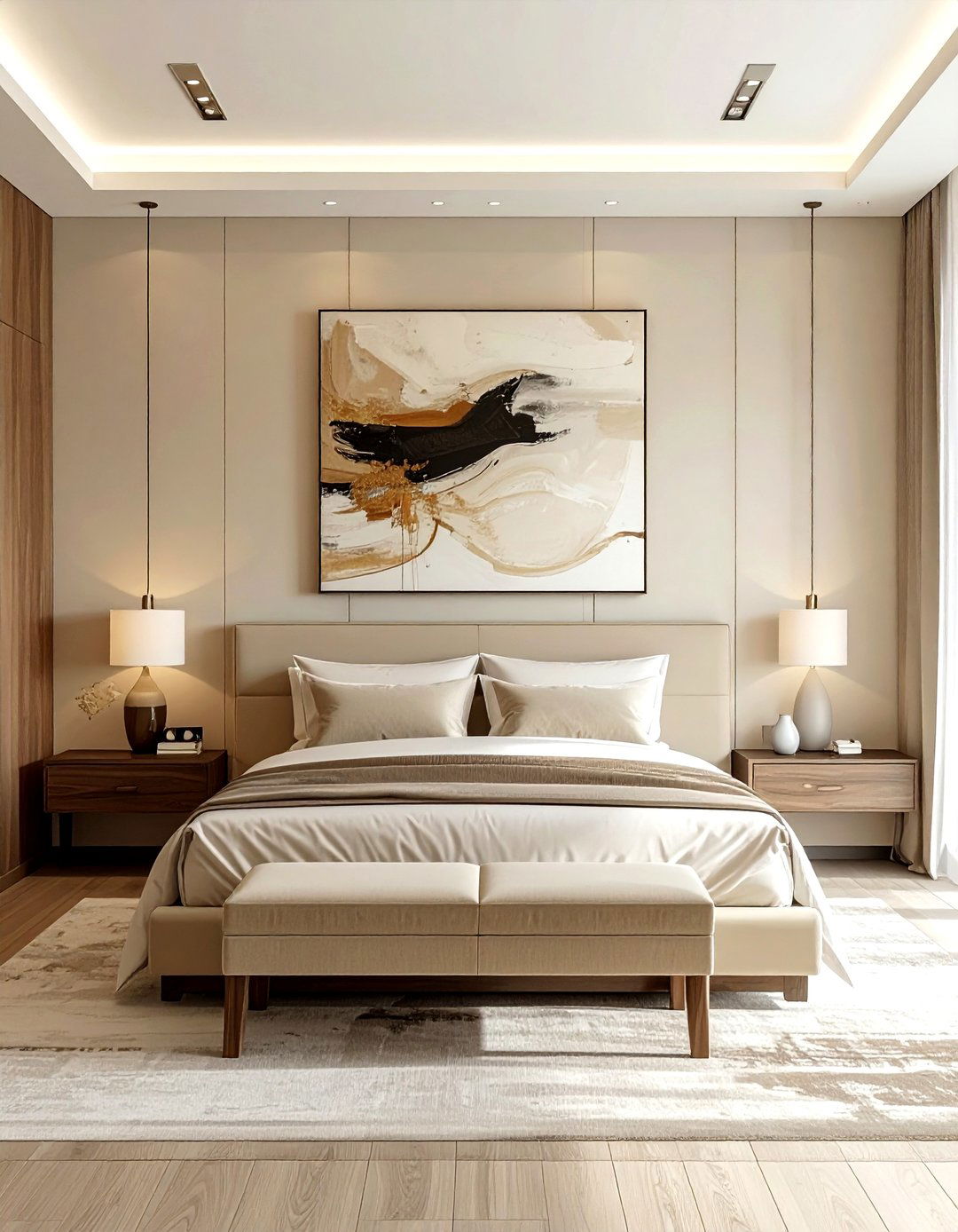 30 Modern Cream Bedroom Ideas for a Calm and Cozy Space