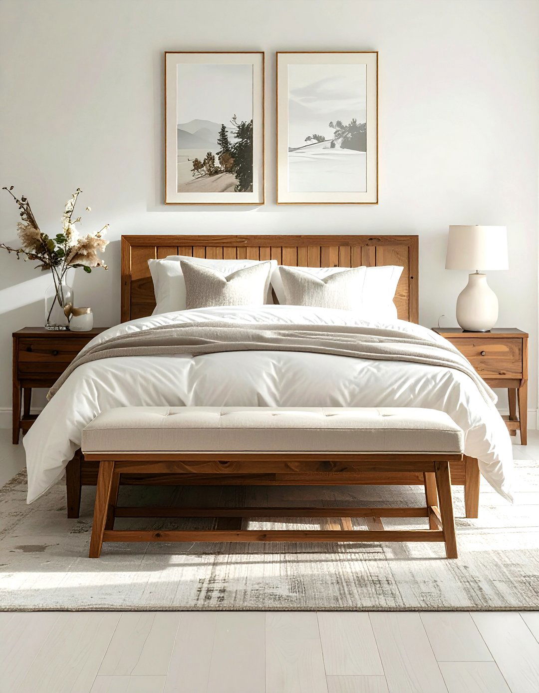 Cream Bedroom With Bench - 30 minimalist cream bedroom ideas