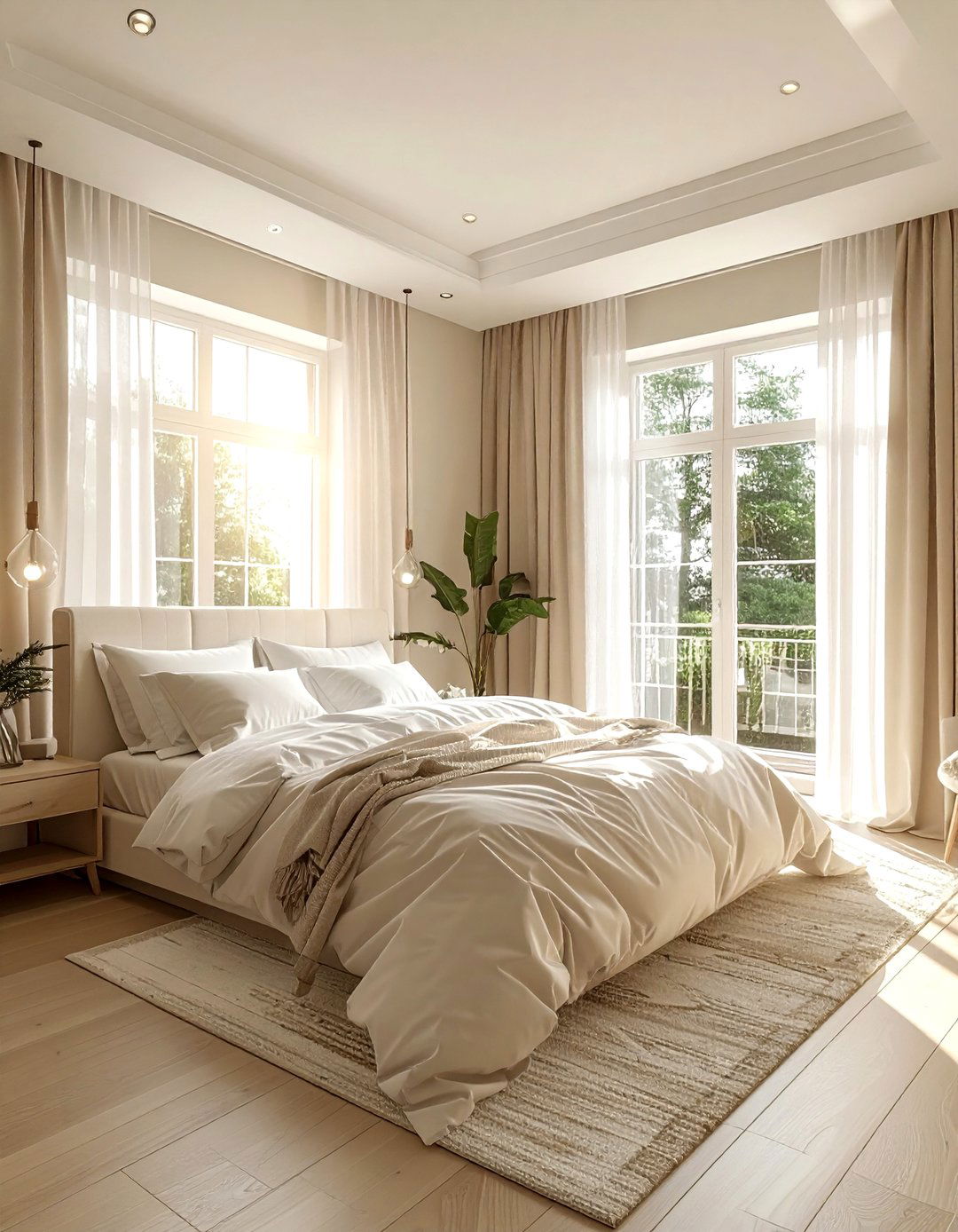 Cream Bedroom With Natural Light - 30 scandinavian cream bedroom ideas
