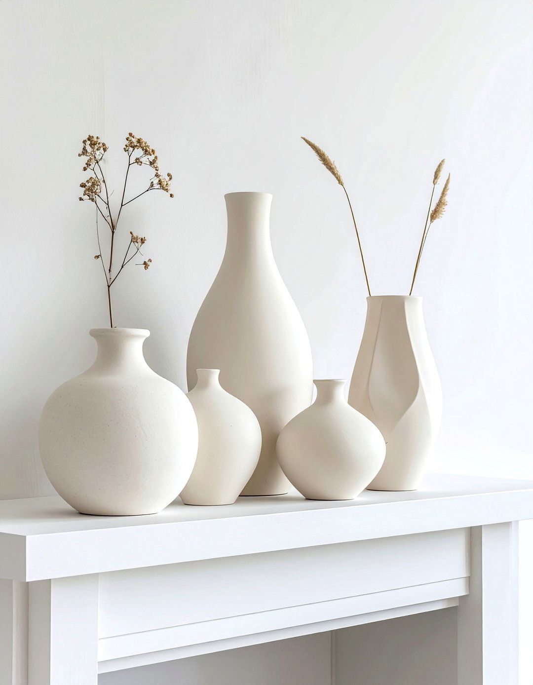 Cream Ceramic Vase - 30 cream living room accessories ideas