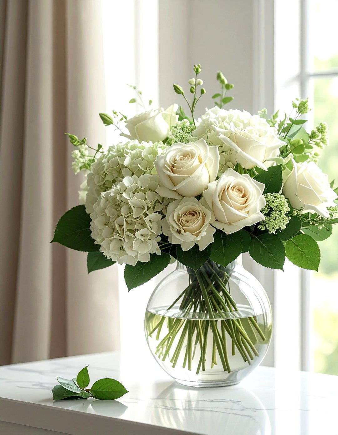 Cream Flower Bouquet - 30 cream dining room accessories ideas