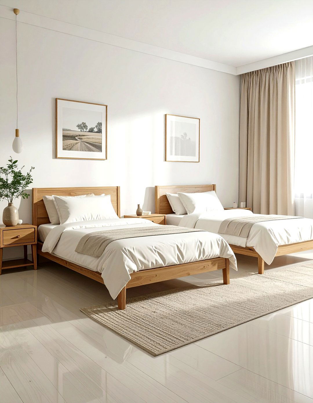 Cream Guest Room - 30 minimalist cream bedroom ideas