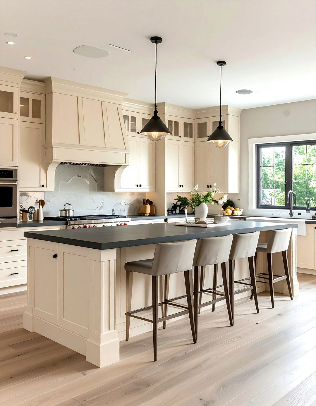 Cream Kitchen Island - 30 cream kitchen decor ideas