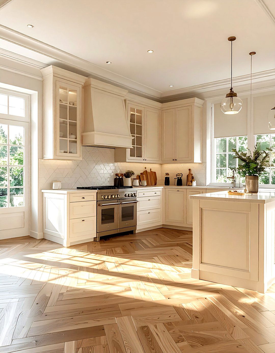 Cream Kitchen With Wood Floors - 30 cream kitchen decor ideas