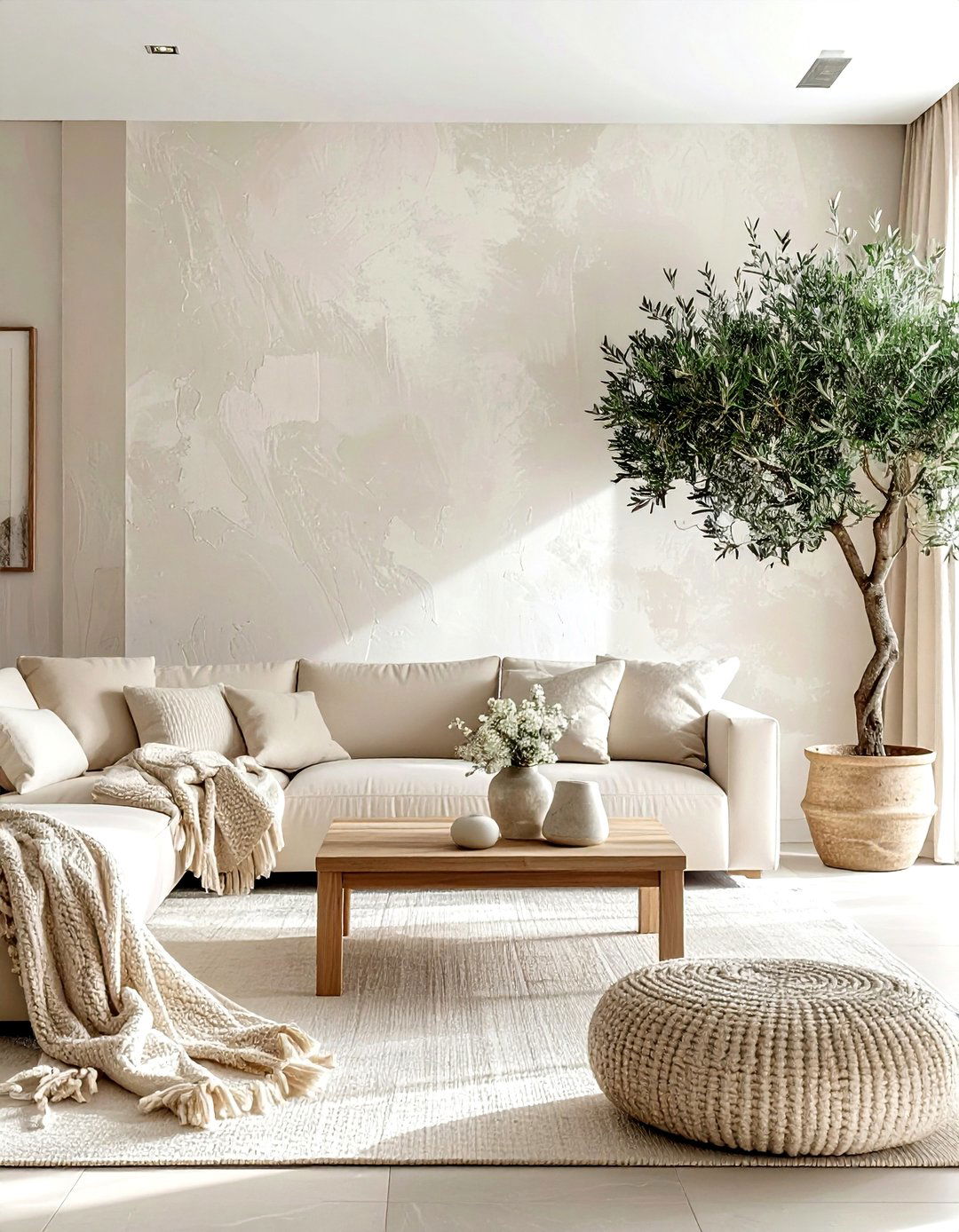 Cream Linen Texture - 30 subtle wallpaper ideas