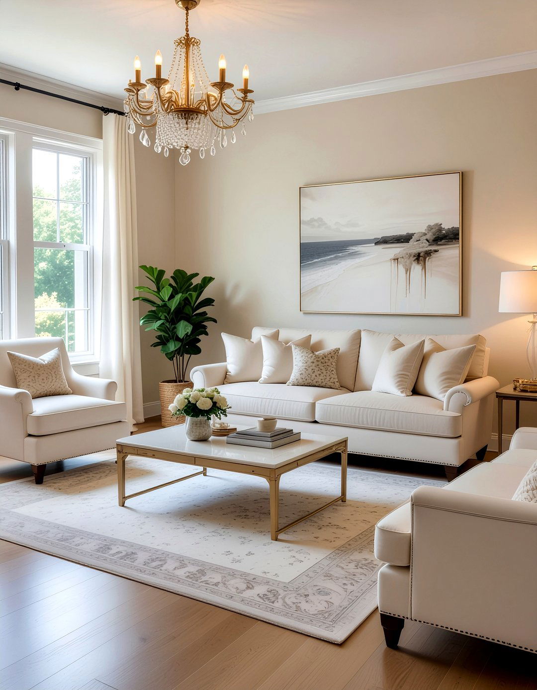 Cream Living Room - 30 neutral living room ideas