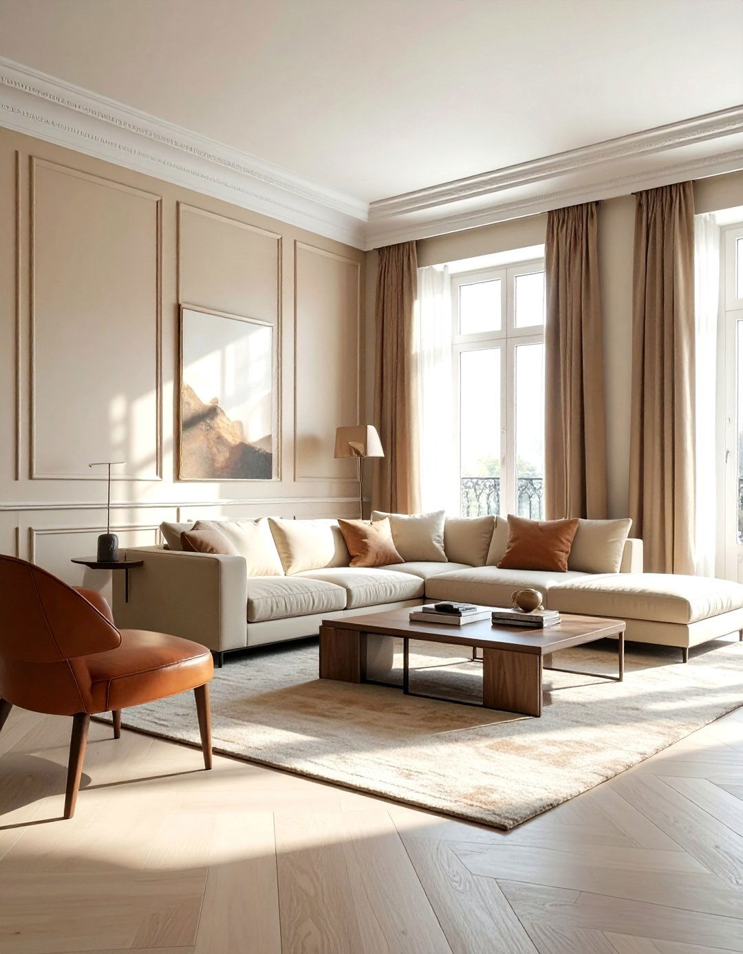 Cream Living Room With Textured Walls - 30 contemporary cream living room ideas