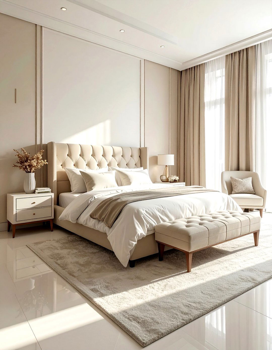 Cream Master Bedroom - 30 minimalist cream bedroom ideas