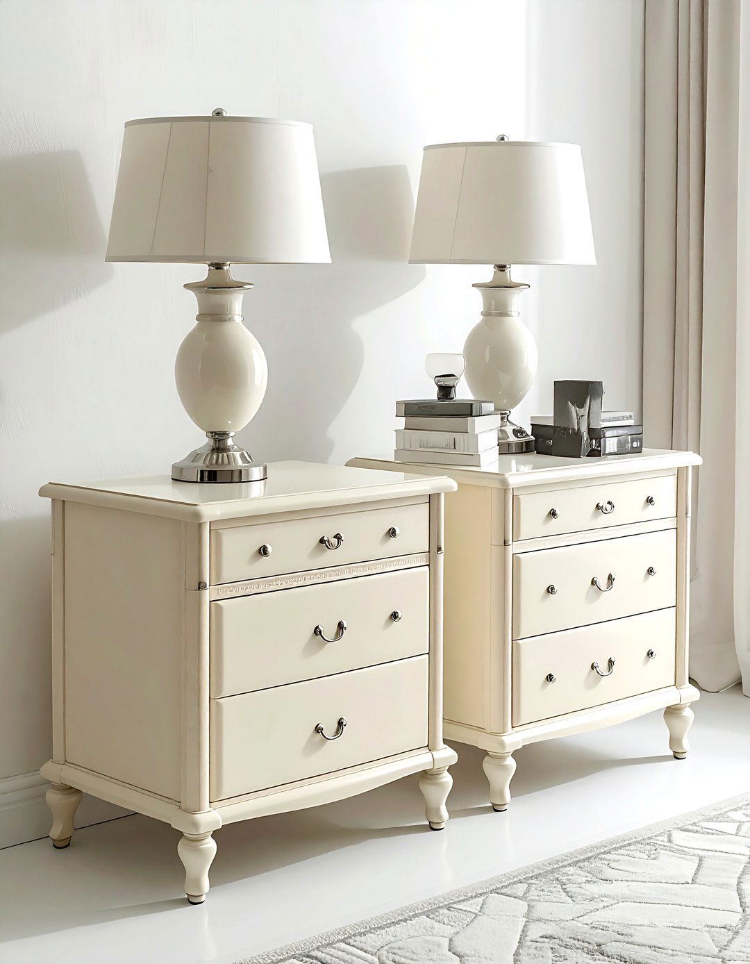Cream Nightstand Set - 30 cream bedroom furniture ideas