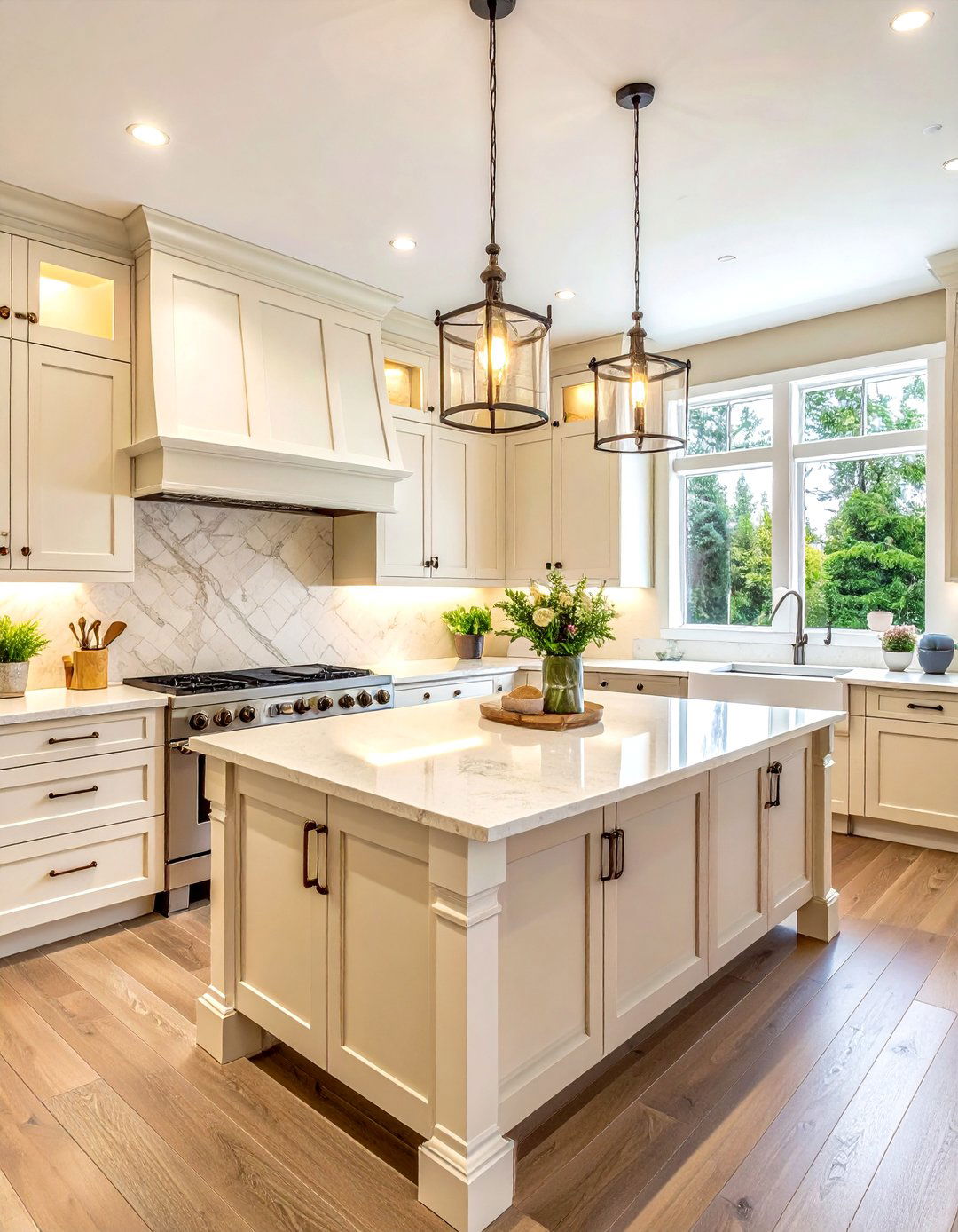 Cream Quartz Kitchen - 30 quartz kitchen ideas