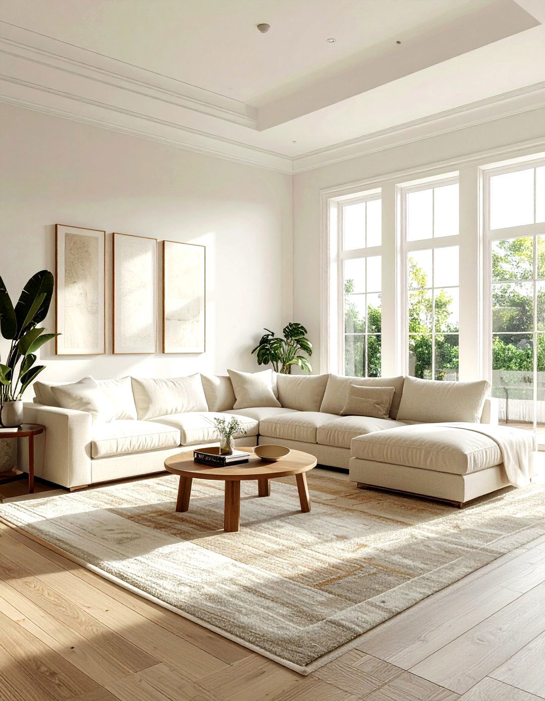 Cream Sectional Living Room - 30 minimalist cream living room ideas