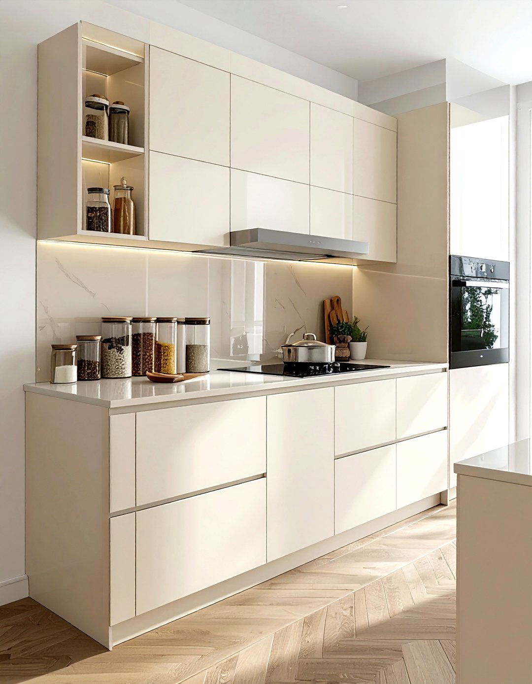 Cream Spice Cabinet - 30 cream kitchen furniture ideas